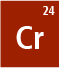 Chromium isotopes: Cr-50, Cr-52, Cr-53, Cr-54