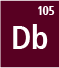 Dubnium isotopes: Db-255, Db-256, Db-257, Db-258, Db-259, Db-260, Db-261, Db-262, Db-263